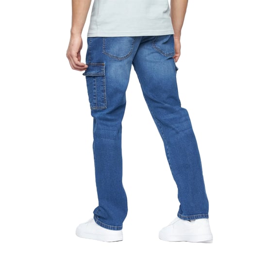 Crosshatch - "Kremtap" Cargo-Jeans für Herren (Steinwaschen) - Image 2