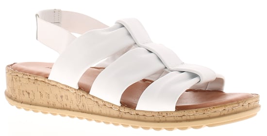 Hush Puppies Damen Sandalen Eden Leder Elastisch weiß - Image 1