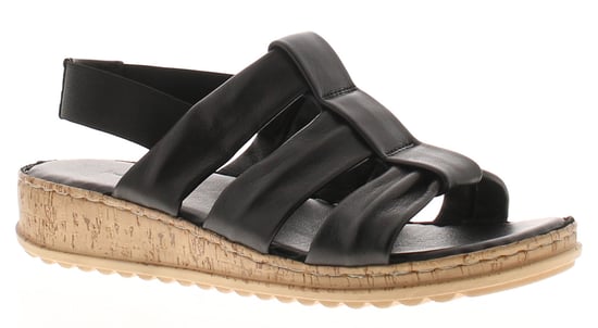 Hush Puppies Damen Sandalen Eden Leder elastisch schwarz - Image 1