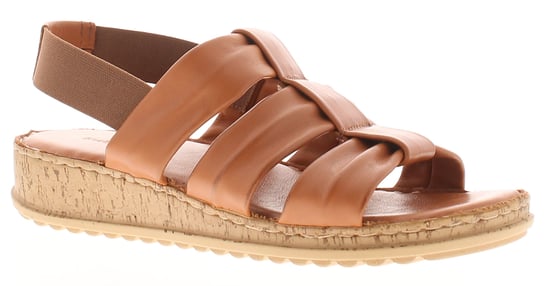 Hush Puppies Damen Sandalen Eden Leder Elastisch Beige - Image 1