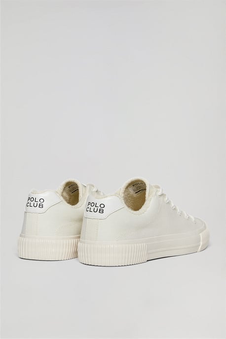 Canvas-Turnschuh Habana für Herren weiß mit Polo Club Details - Image 3