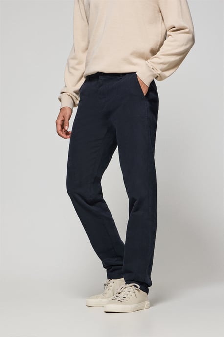 Chinohose Vanya marineblau mit Polo Club Stickerei - Image 3