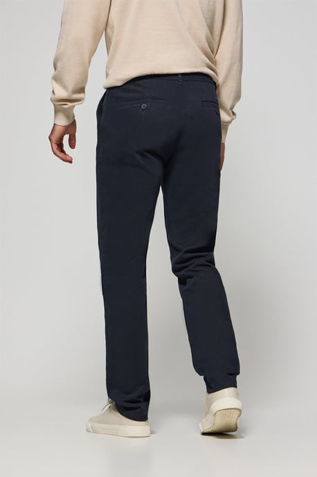 Chinohose Vanya marineblau mit Polo Club Stickerei - Image 4