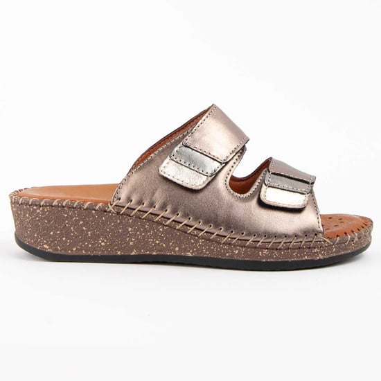 Purapiel Sandale Mit Keilabsatz Leida2 Bronze - Image 1