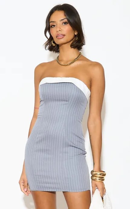 Gestreiftes Minikleid - Image 1