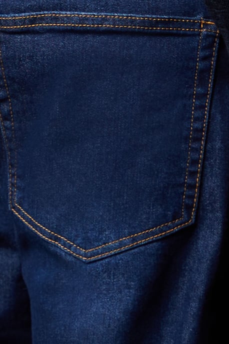 Indigo Stretch Straight Fit Jeans - Image 5