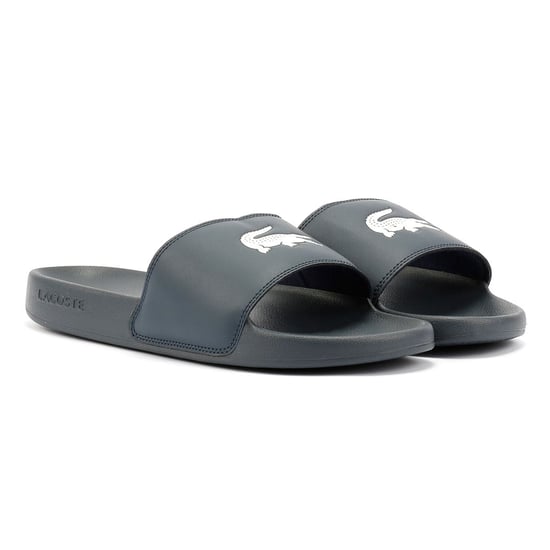 Lacoste Serve Slide 0.0 Herren Blaue Pantoletten - Image 1