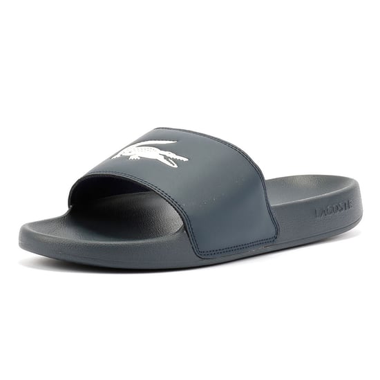 Lacoste Serve Slide 0.0 Herren Blaue Pantoletten - Image 3