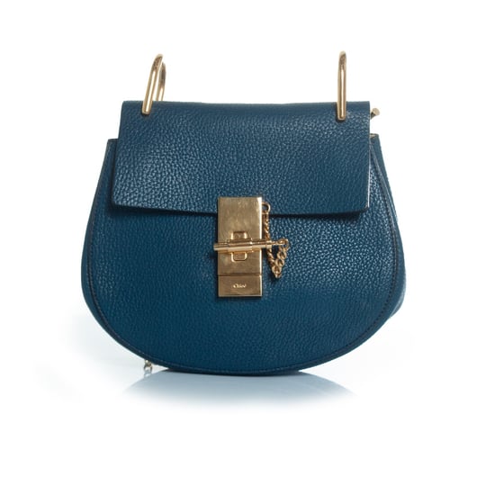 blaues Leder Drew Bag - Image 2