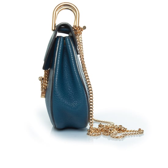 blaues Leder Drew Bag - Image 3