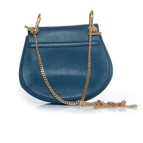 blaues Leder Drew Bag - Image 4