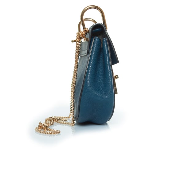 blaues Leder Drew Bag - Image 5