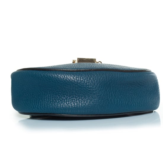 blaues Leder Drew Bag - Image 6