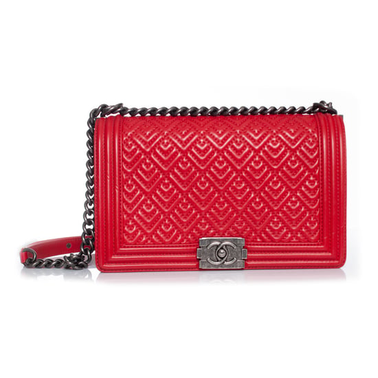 Mittelgroße gesteppt rote Jungen-Handtasche - Image 1