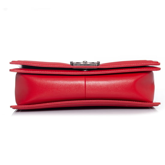 Mittelgroße gesteppt rote Jungen-Handtasche - Image 4