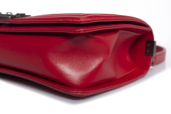 Mittelgroße gesteppt rote Jungen-Handtasche - Image 5