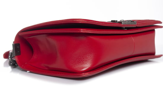 Mittelgroße gesteppt rote Jungen-Handtasche - Image 6