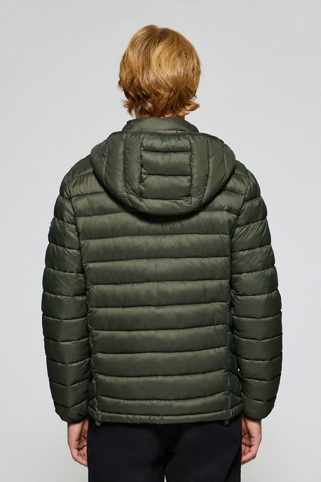Ultraleichte Jacke Corey grün mit abnehmbarer Kapuze und PC Stickerei - Image 3