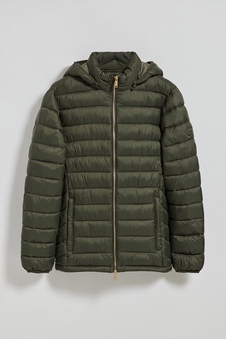 Ultraleichte Jacke Corey grün mit abnehmbarer Kapuze und PC Stickerei - Image 4