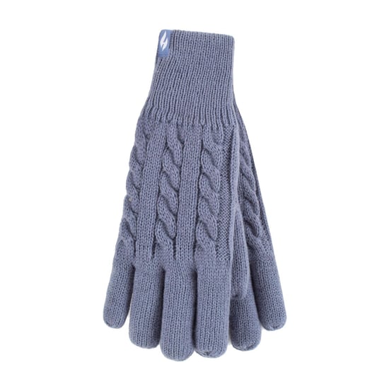 Damen Kabelstrick 2.3 Tog Fleecegefütterte Thermo-Handschuhe für den Winter - Image 1