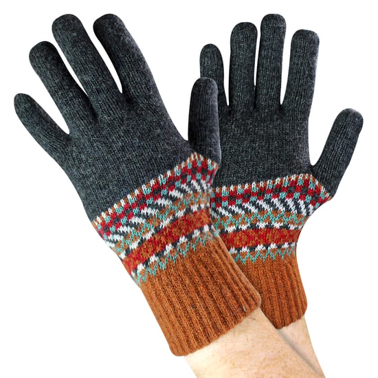 Herren Wollhandschuhe | Winterliche süße Fairisle-Handschuhe für kaltes Wetter - Image 1