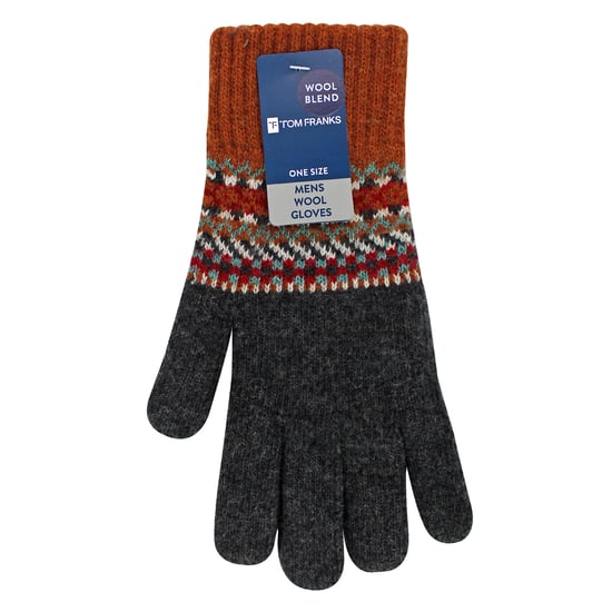 Herren Wollhandschuhe | Winterliche süße Fairisle-Handschuhe für kaltes Wetter - Image 2