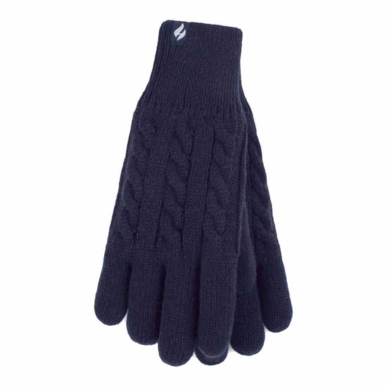 Damen Kabelstrick 2,3 Tog Fleecegefütterte thermische Winterhandschuhe - Image 1