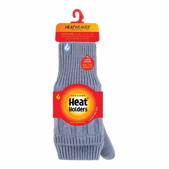 Damen Kabelstrick 2.3 Tog Thermo Winter Fingerlose Umwandlungshandschuhe - Image 2