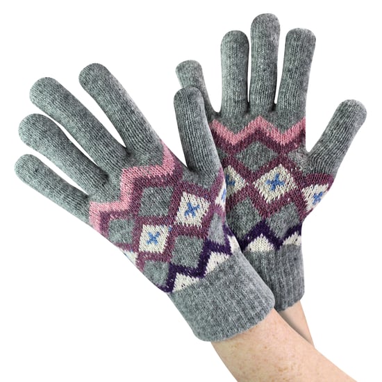 Damen Wollhandschuhe | Winterliche Süße Fairisle-Handschuhe für kaltes Wetter - Image 1