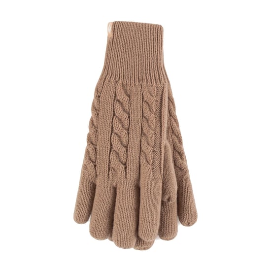 Damen Kabelstrick 2.3 Tog Fleecegefütterte Thermo-Winterhandschuhe - Image 1