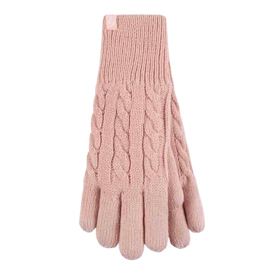 Damen Kabelstrick 2,3 Tog Fleecegefütterte Thermo-Winterhandschuhe - Image 1