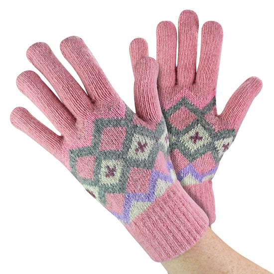 Damen Wollhandschuhe | Süße Fairisle-Handschuhe für kaltes Wetter - Image 1