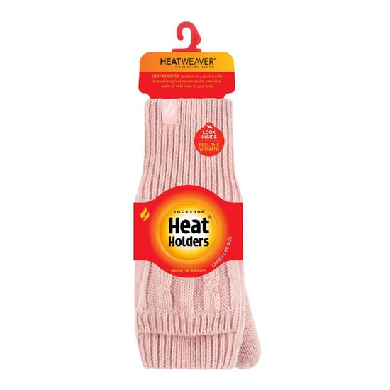 Damen Kabelstrick 2,3 Tog Thermo Winter Fingerlose Umhängehandschuhe - Image 2