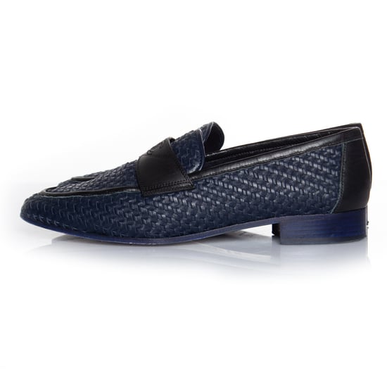 gewebter Leder Mokassin Slipper - Image 2
