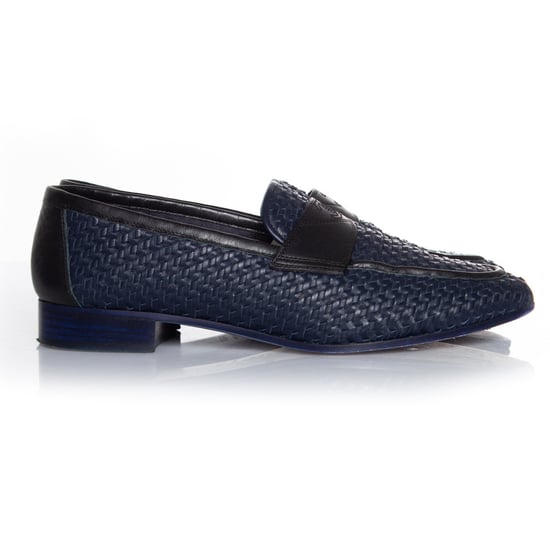 gewebter Leder Mokassin Slipper - Image 4