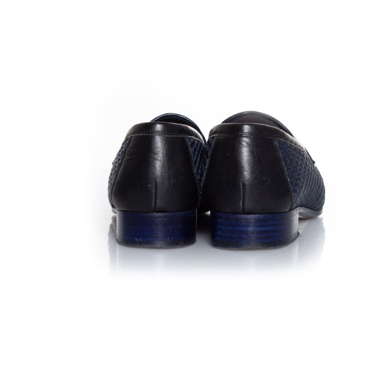 gewebter Leder Mokassin Slipper - Image 5