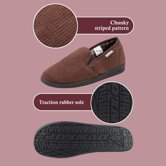Herren Hausschuhe mit Karomuster und Memory Foam - Image 3
