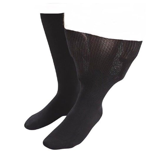 1 Pack Extra Breite Locker Sitzen Baumwoll-Oedema-Socken für Geschwollene Knöchel - Image 1