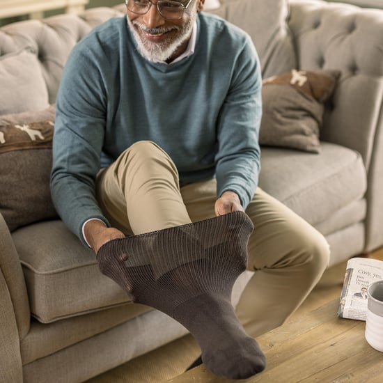 1 Pack Extra Breite Locker Sitzen Baumwoll-Oedema-Socken für Geschwollene Knöchel - Image 3