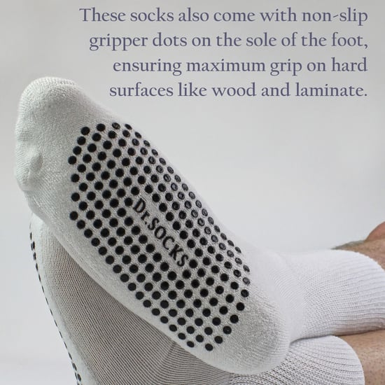 4er-Pack Bambusdiabetikersocken mit Griffen für Männer und Frauen - Image 3