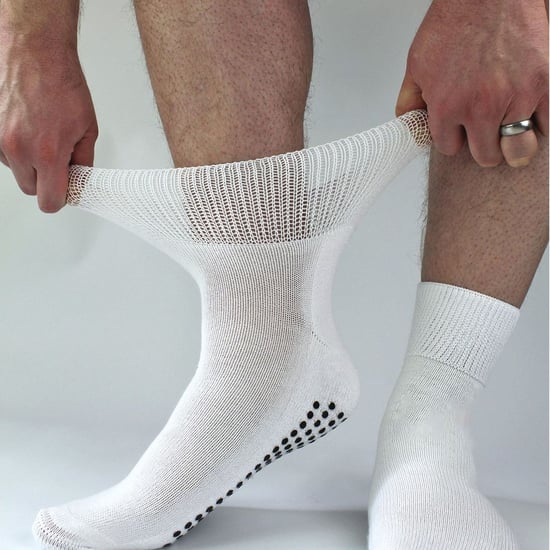 4er-Pack Kurze Bambus-Diabetikersocken mit Grips für Männer und Frauen - Image 2
