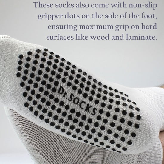 4er-Pack Kurze Bambus-Diabetikersocken mit Grips für Männer und Frauen - Image 3