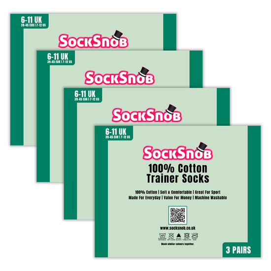 12er-Pack Herren 100% Baumwolle Trainingssocken - Image 2