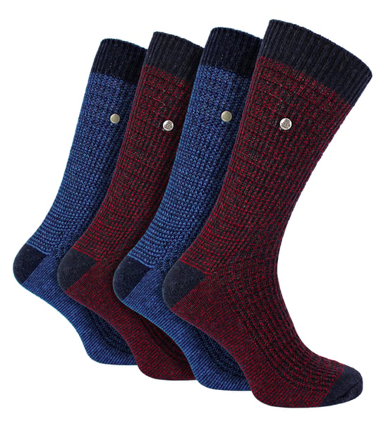 4er-Pack Herren Baumwoll-Socken | Spirit Square Strick-Socken - Image 1