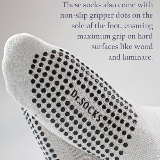 4er-Pack lange Bambus-Socken für Diabetiker mit Grips für Männer und Frauen - Image 3