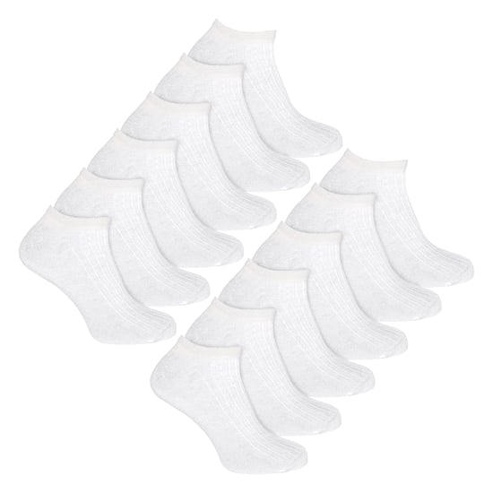 12er-Pack Damen 100% Baumwolle Sneakersocken - Image 1