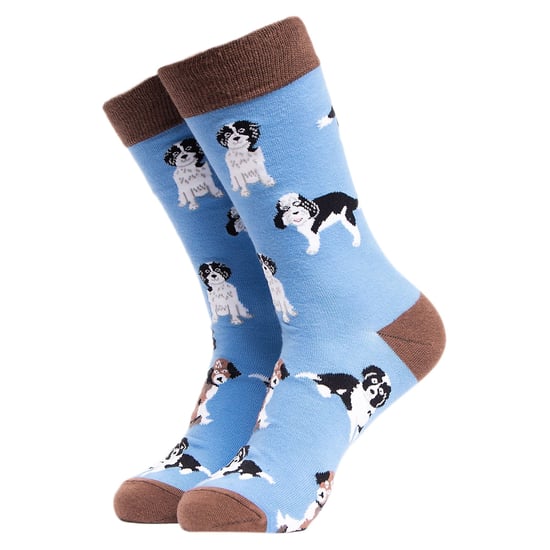Hunde-Muster Neuheit Unisex Lustige Kniesocken - Image 1
