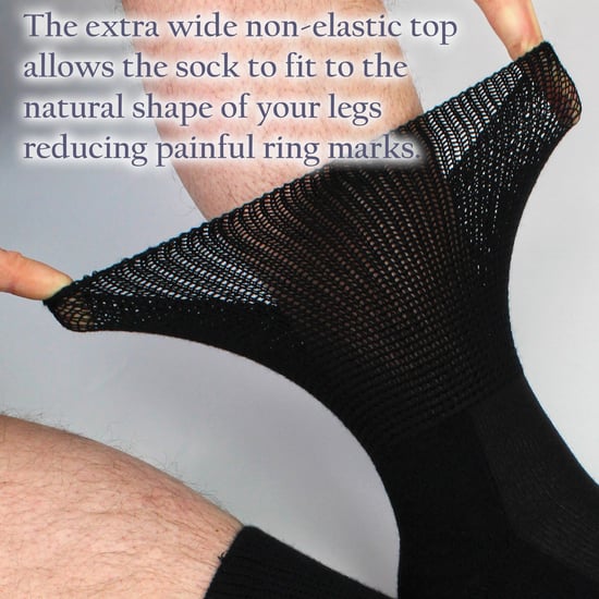 4er Pack Bambus-Diabetikersocken mit Grip für Männer und Frauen - Image 4