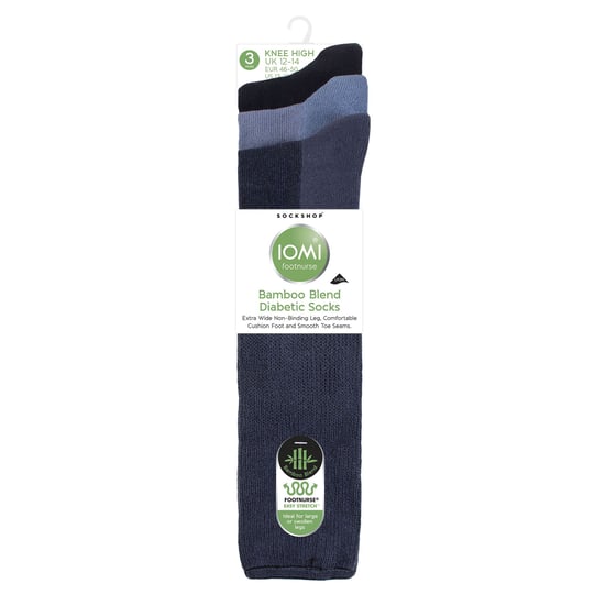 3er Pack Damen Kniestrümpfe aus weichem Bambus für Diabetiker - Image 2