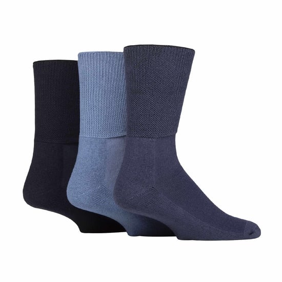 3er-Pack Extra Breite Bambus Diabetikersocken für Schwellungen in den Beinen - Image 1